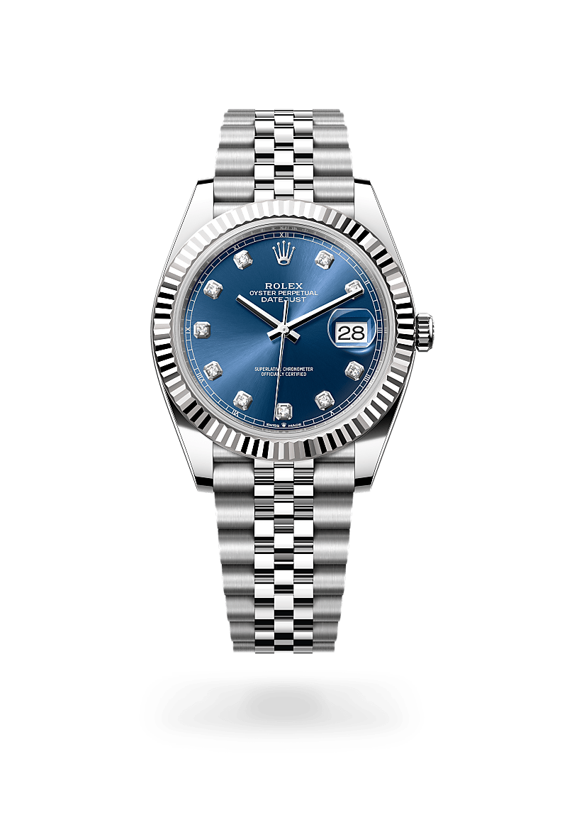 Rolex Datejust 41 Herrenuhr (M126334-0016) Oyster, 41 mm, Edelstahl Oystersteel und Weißgold
