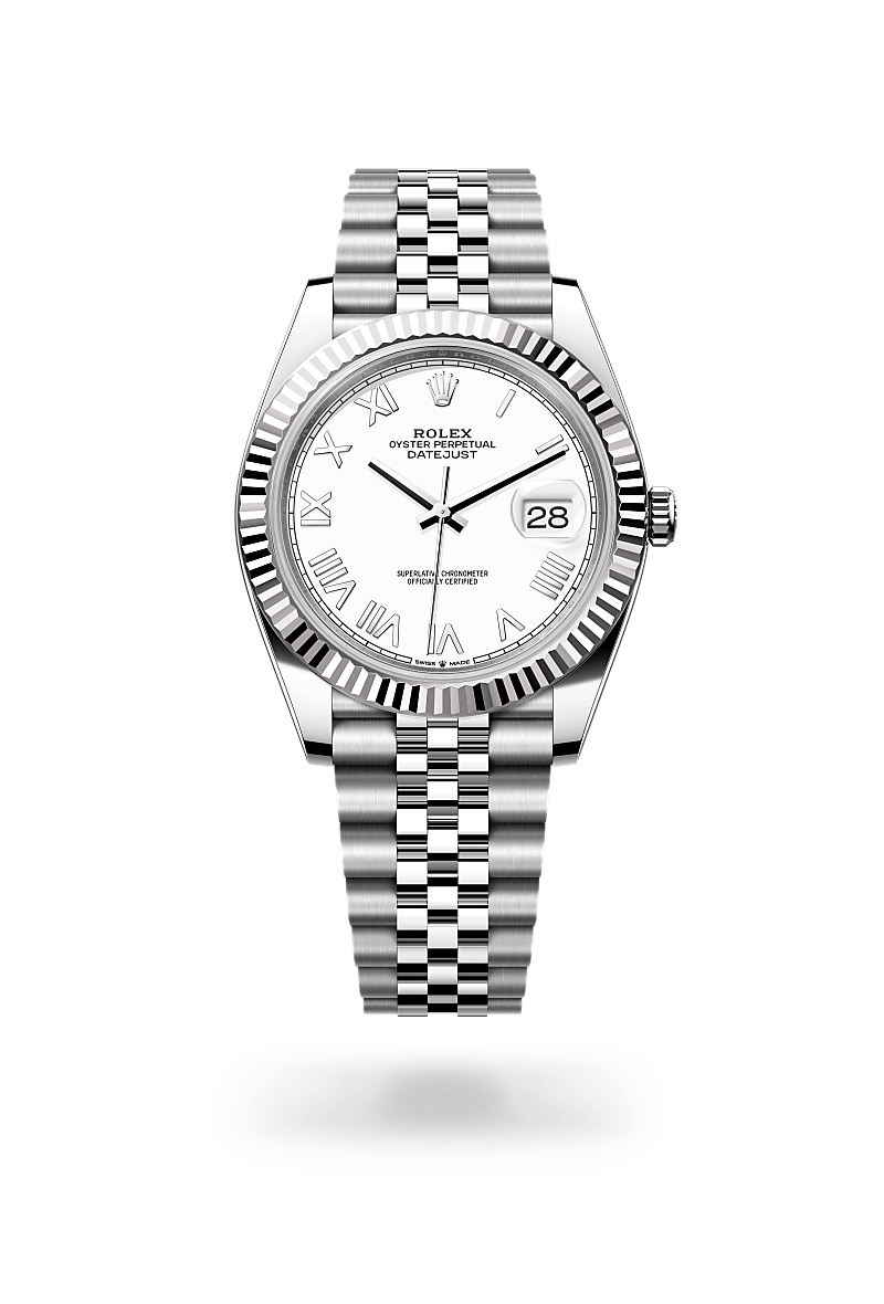 Rolex Datejust 41 Herrenuhr (M126334-0036) Oyster, 41 mm, Edelstahl Oystersteel und Weißgold
