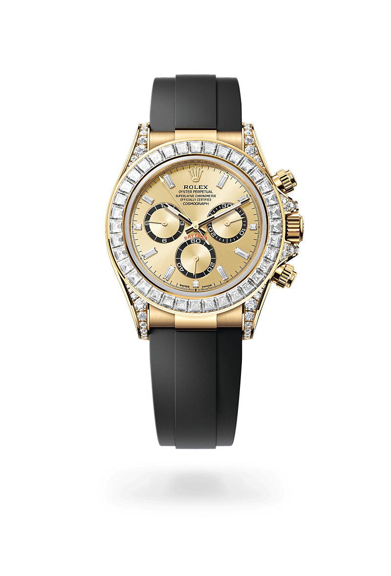 Rolex Cosmograph Daytona Herrenuhr (M126538TBR-0004) Oyster, 40 mm, Gelbgold mit Diamanten