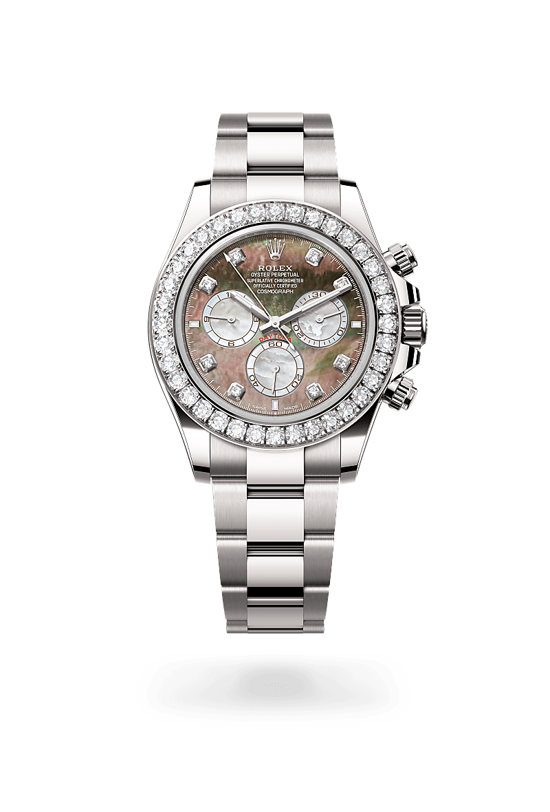 Rolex Cosmograph Daytona Herrenuhr (M126579RBR-0001) Oyster, 40 mm, Weißgold mit Diamanten