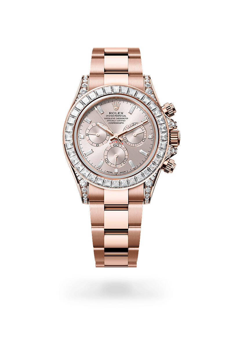 Rolex Cosmograph Daytona Herrenuhr (M126595TBR-0001) Oyster, 40 mm, Everose-Gold mit Diamanten
