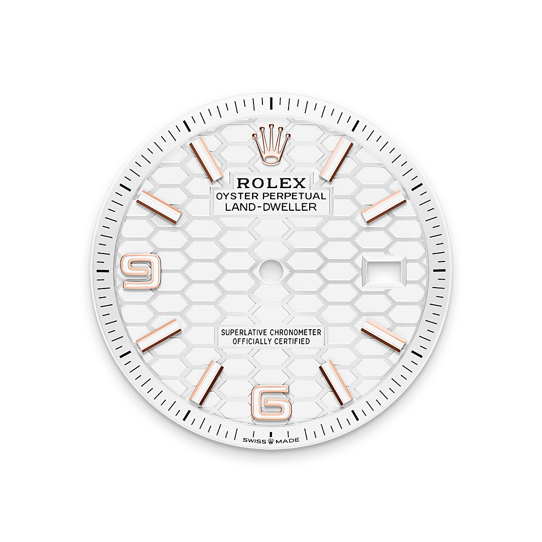 Tiefweißes Zifferblatt