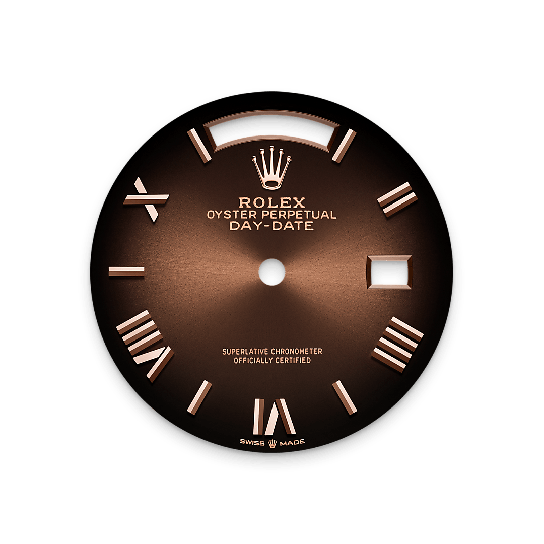 Zifferblatt in Braun ombré