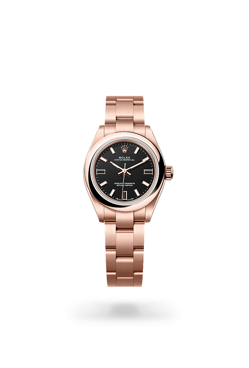 Rolex Oyster Perpetual 28 Herrenuhr (M276205-0001) Oyster, 28 mm, Everose-Gold
