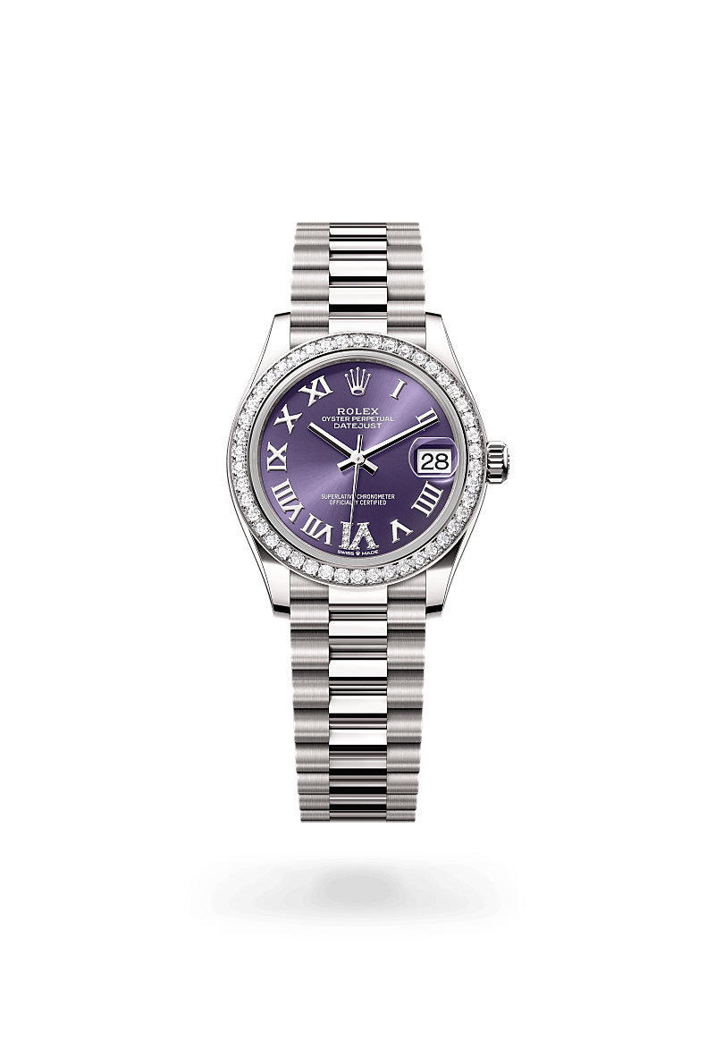 Rolex Datejust 31 M278289RBR-0019 Herrenuhr / Damenuhr - Oyster, 31 mm, Weißgold mit Diamanten