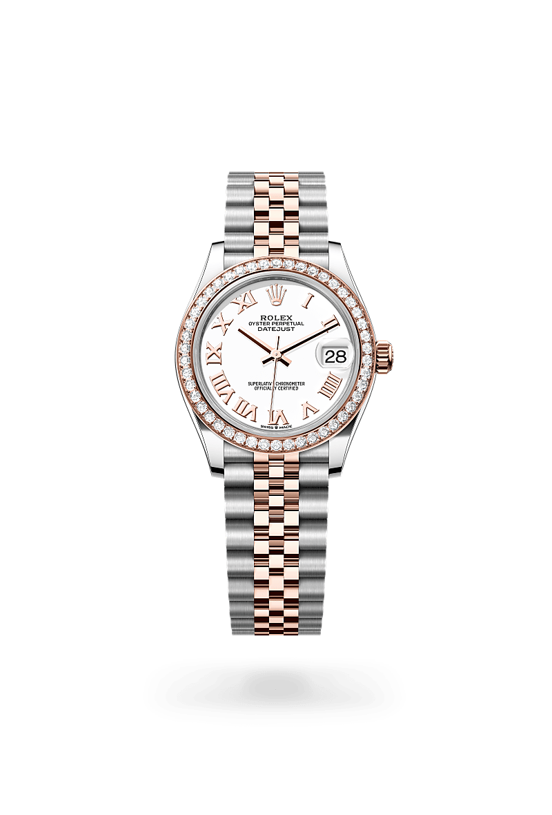 Rolex Datejust 31 Herrenuhr (M278381RBR-0004) Oyster, 31 mm, Edelstahl Oystersteel und Everose-Gold mit Diamanten