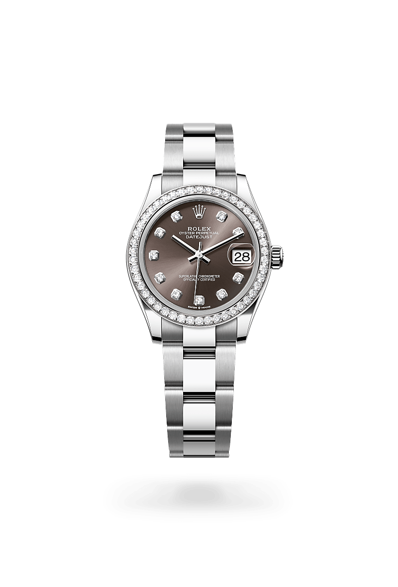 Rolex Datejust 31 Herrenuhr (M278384RBR-0009) Oyster, 31 mm, Edelstahl Oystersteel und Weißgold mit Diamanten