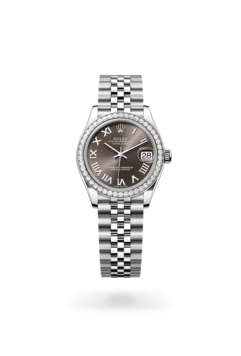 Rolex Datejust 31 Herrenuhr (M278384RBR-0026) Oyster, 31 mm, Edelstahl Oystersteel und Weißgold mit Diamanten