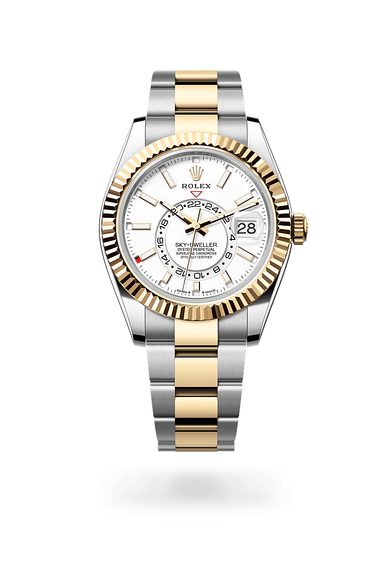 Rolex Sky-Dweller Herrenuhr (M336933-0005) Oyster, 42 mm, Edelstahl Oystersteel und Gelbgold