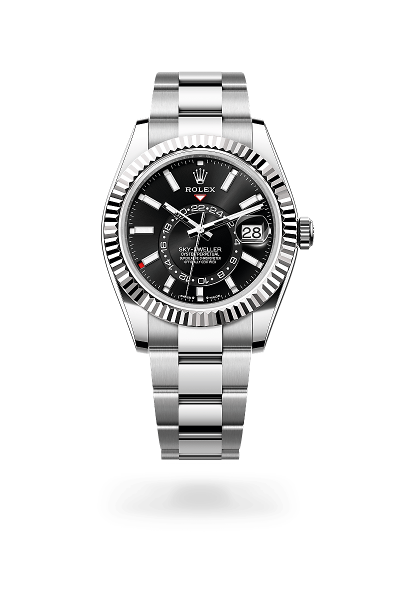 Rolex Sky-Dweller Herrenuhr (M336934-0007) Oyster, 42 mm, Edelstahl Oystersteel und Weißgold