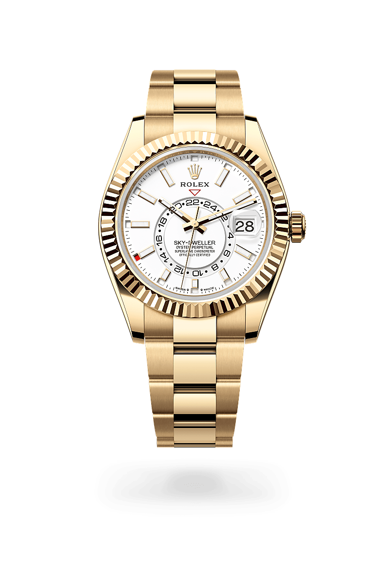 Rolex Sky-Dweller Herrenuhr (M336938-0003) Oyster, 42 mm, Gelbgold