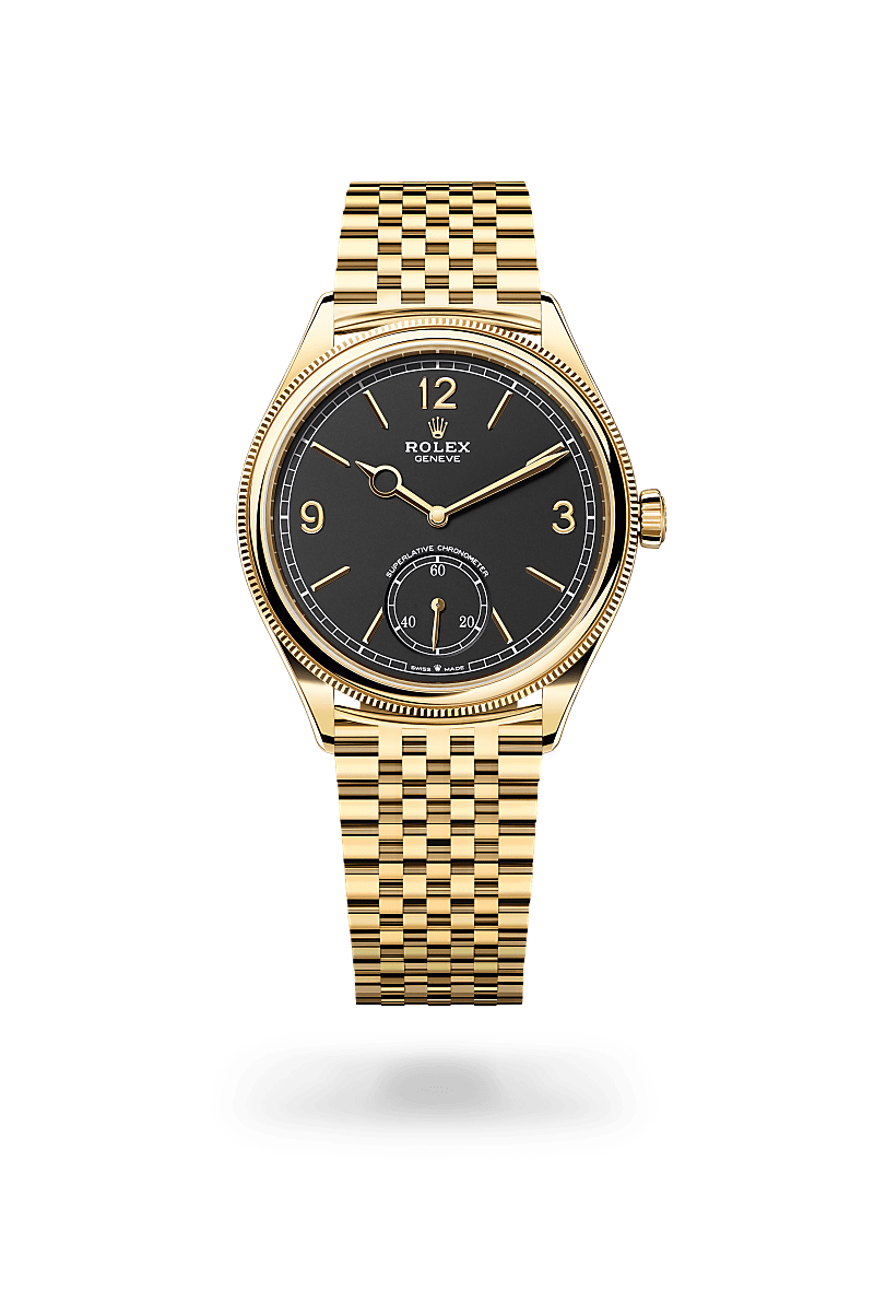 Rolex 1908 M52508-0007 Herrenuhr - 39 mm, 18 Karat Gelbgold, poliert 